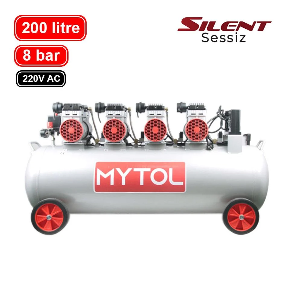 Mytol 200 Lt Sessiz Yağsız Hava Kompresörü | 4 HP